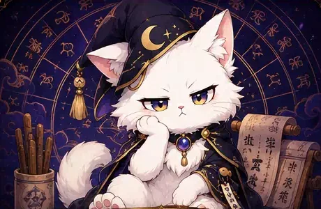 사주를 보는 영냥이