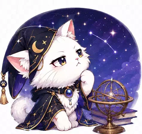 자미두수를 보는 영냥이